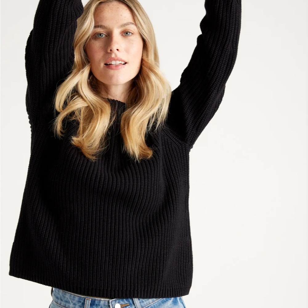 100% Organic Cotton Fisherman Crew Sweater